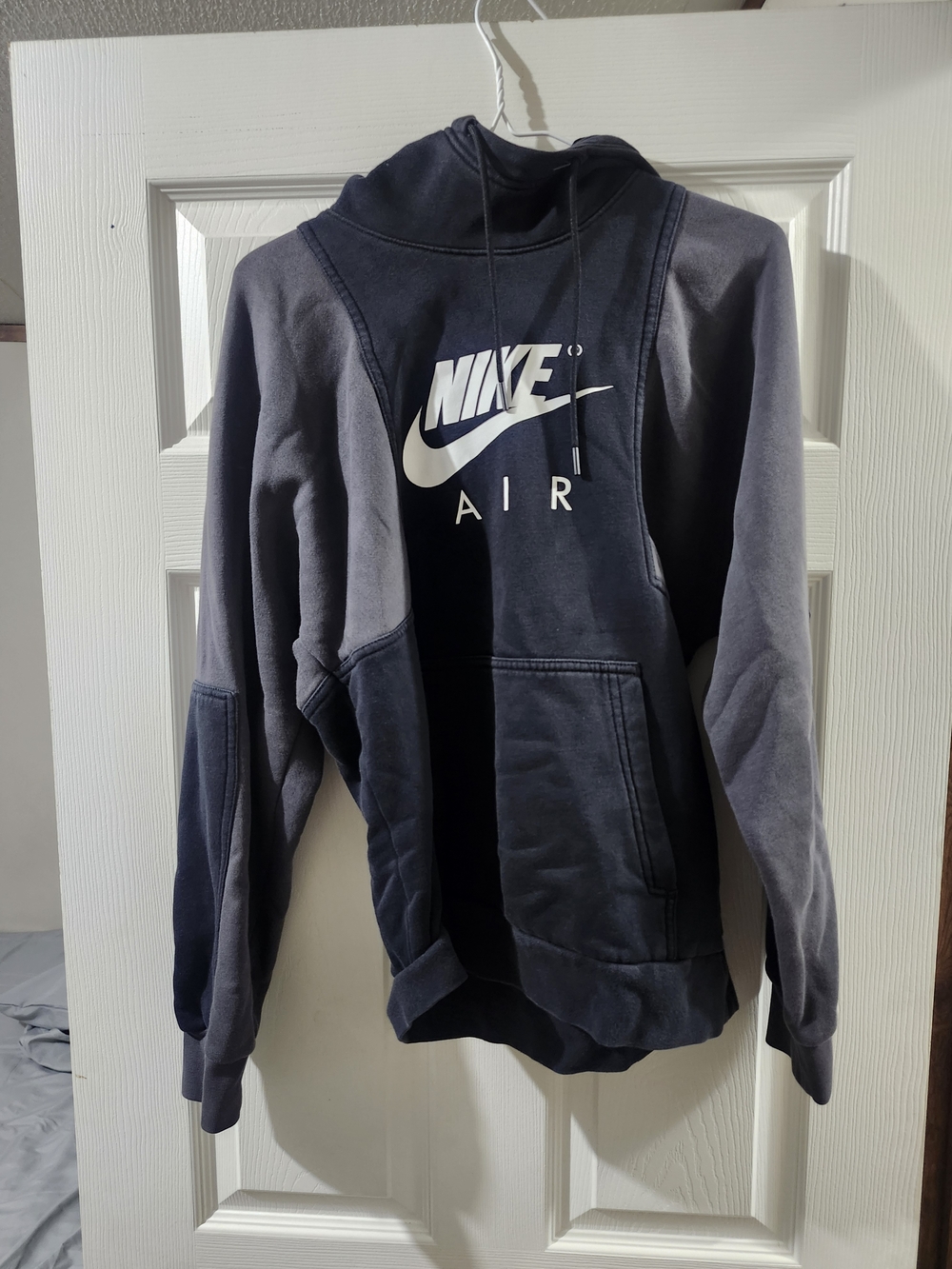 Nike Air Two-Tone Black and Gray Pullover Hoodie